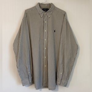 Ralph Lauren Striped Button Down Long Sleeve Dress Shirt